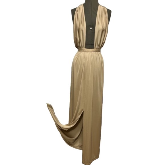 1980's HALSTON IV Vintage Halter Dress NWOT - Picture 2 of 16